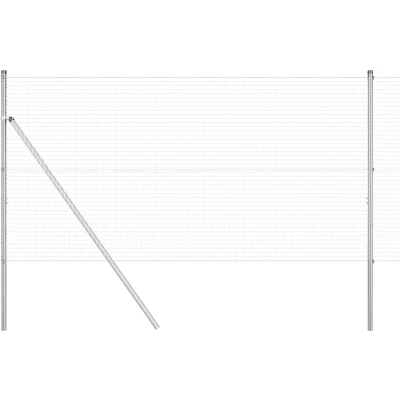 Afbeelding van vidaXL Fence Post Set van 2 Gegalvaniseerd staal 10 x 1 m Duurzaam