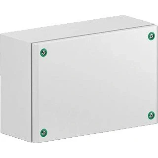 Afbeelding van Schneider sbm lege schakelkast staal 0 sloten deuren hxbxd 150x150x80mm grijs ral7035 poedercoating ip66 ik10 nsysbm15158