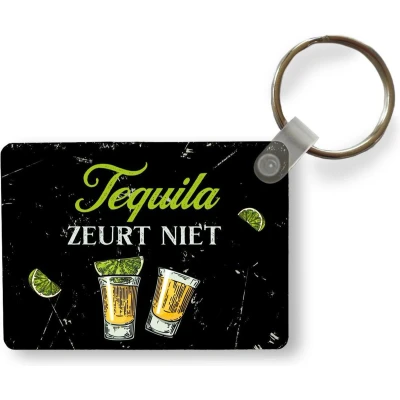 Afbeelding van Sleutelhanger Tequila Glazen Vintage Uitdeelcadeautjes Plastic Vaderdag cadeau Geschenk Cadeautje voor hem Tip Mannen