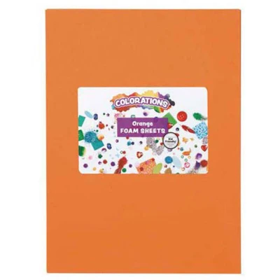 Afbeelding van Colorations Foam Vellen Oranje, 10st.