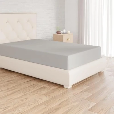 Afbeelding van Amazon Basics Hoeslaken, microvezel, grijs, 140 x 200 30 cm