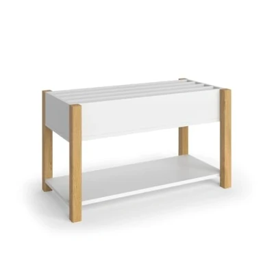 Afbeelding van Vitalispa Kinderplankje Malia, Wit/eiken, 80 x 46 cm