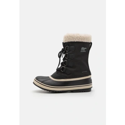 Afbeelding van Sorel Dames Winter Carn4Al Waterdichte Sneeuwlaarzen, Zwart/Stone, 5 UK, Zwarte Steen, 38 EU