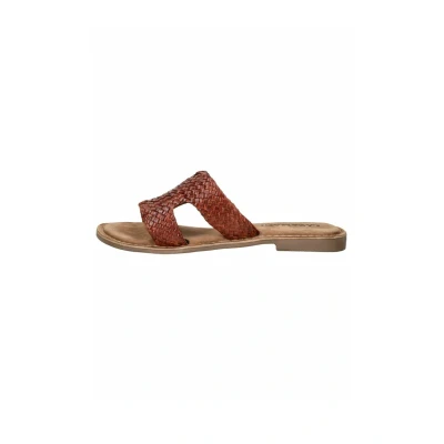 Afbeelding van Lazamani Slippers Dames Bruin