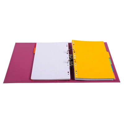 Afbeelding van Exacompta ref. 53547E 1 Ordner met hefboom Prem&#039;Touch® A4 50 mm rug 55 mechaniek Afmetingen: 32 x 29 5 cm Formaat Kleur : Fuchsia