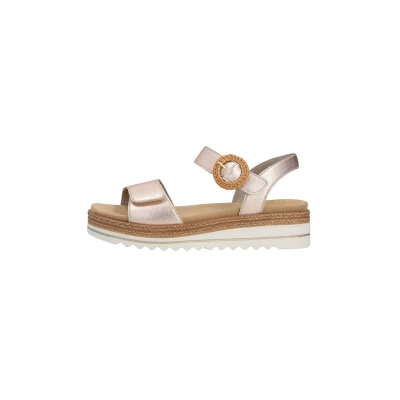 Afbeelding van Remonte Sandalen met plateauzool, Dames, Maat: 44, Rosa Leer