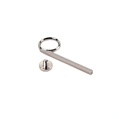 Afbeelding van Alnicov 75mm Trompet Valve Slide Finger Ring en schroef voor Vervanging Zilver