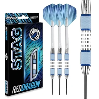 Afbeelding van RED DRAGON Stag: Steeltip Tungsten Dartpijlen Professioneel 30 gram