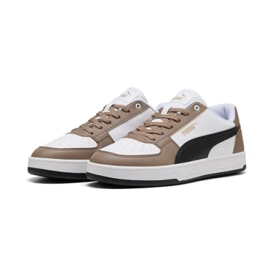 Afbeelding van PUMA Unisex Caven 2.0 Sneaker, Totally Taupe Zwart Wit, 36 EU