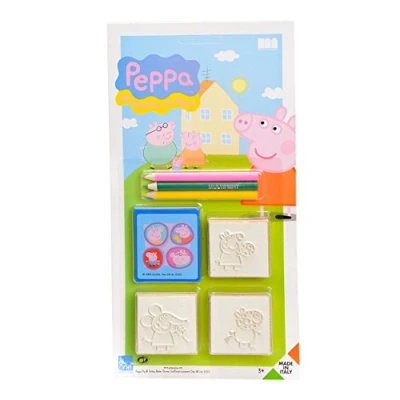 Afbeelding van Peppa Pig, Stempel, Wutz 3 stempeldoosje