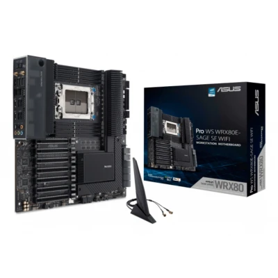 Afbeelding van Asus sWRX 8 PRO WS WRX80E SAGE SE WIFI Moederbord Socket AMD SP3 Vormfactor ATX chipset AMD® WRX80