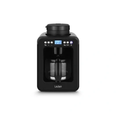 Afbeelding van Lauben Grind&amp;Drip Coffee Maker 600BB, koffiezetapparaat met geïntegreerde molen, afwasbare filter, automatische uitschakeling, anti drupf® technologie, inhoud 4 kopjes