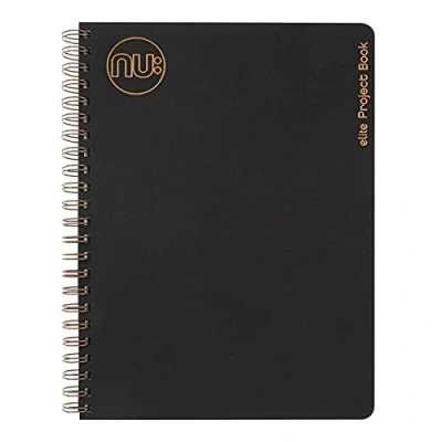 Afbeelding van Nu Notebooks Kraft Range A5 Projectboek met zwarte draad Notitieboeken voor schrijfwaren Professioneel notitieblok 160 pagina&#039;s