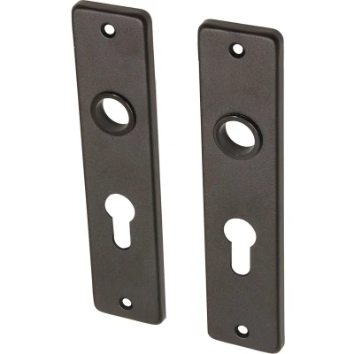 Afbeelding van Deurschild zwart PC55 aluminium kortschild Per set