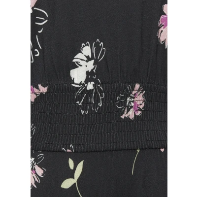 Afbeelding van Vivance Maxijurk schwarzmauve bedruckt, Dames, Maat: 36, Schwarz mauve bedruckt