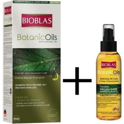 Afbeelding van Bioblas Herstel Shampoo (Droog/Beschadigd Haar) + Arganolie