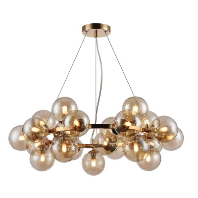 Afbeelding van Maytoni Langwerpige hanglamp Dallas, goudkleurig