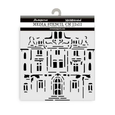 Afbeelding van Stamperia Dikke stencils voor plakboeken, albums, kaarten, bullet journals en meer, flexibel materiaal, gemakkelijk te reinigen, perfect hobby&#039;s, ambachten geschenken (kunst van reizen,