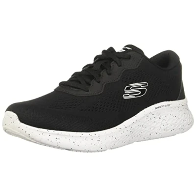 Afbeelding van Skechers 149990 BKW Sneakers voor dames, Zwart Mesh Wit Trim, 41 EU