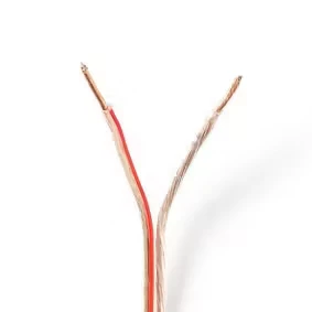 Afbeelding van Luidsprekerkabel op rol 15 meter (1.5 mm², Transparant)