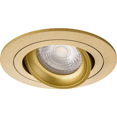Afbeelding van Premium Inbouwspot Erne Goud Ronde spot Extra Warm Wit (2700K) Met Philips LED