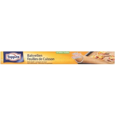 Afbeelding van Toppits Bakpapiervellen 16 stuks