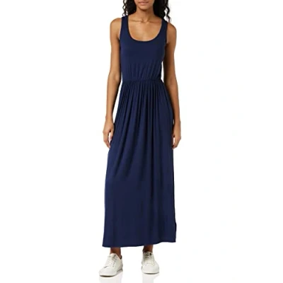 Afbeelding van Amazon Essentials Maxi jurk met taille voor dames (verkrijgbaar in grote maten), marineblauw, XL