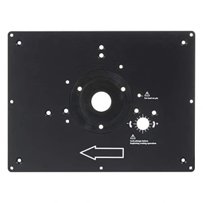 Afbeelding van Trend Router Table Insert Plate, Aluminiumlegering, Gebruikersgemaakte compatibiliteit, Voorgeboorde gaten, Aanpasbare pasvorm, RTI/PLATE/A