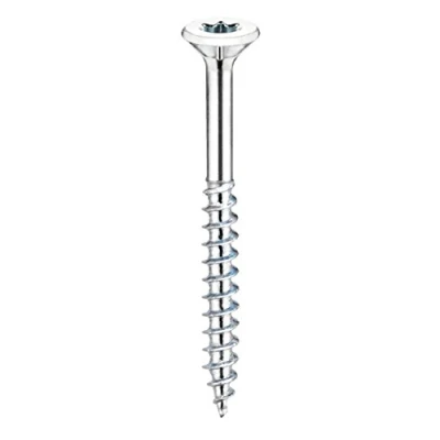 Afbeelding van Connex KL3245050 Universele schroeven 5,0 x 50 mm 1 kg grootpak verzonken kop TX aandrijving gedeeltelijke schroefdraad blauw verzinkt/schroefset/schroeven in zak /