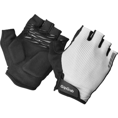 Afbeelding van GripGrab EXPLR Padded Korte Vinger Zomer Fietshandschoenen met Padding Unisex Wit