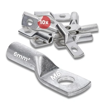 Afbeelding van 10 stuks Kalitec DR6 6 perskabelschoen mm² M6 I connector volgens DIN 46235 Made in Germany
