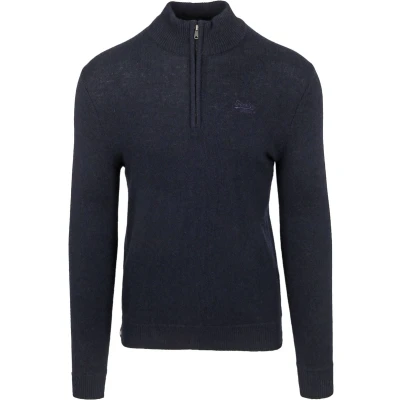 Afbeelding van Superdry ESSENTIAL EMB KNIT HALF ZIP Heren Trui Maat S