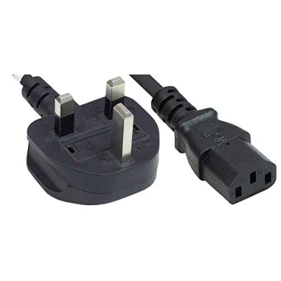 Afbeelding van Manhattan 382786 electriciteitssnoer Zwart 1,8 m C13 stekker BS 1363