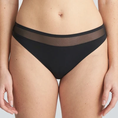 Afbeelding van Marie Jo dames Louie string met mesh in de kleur Zwart, maat: 36