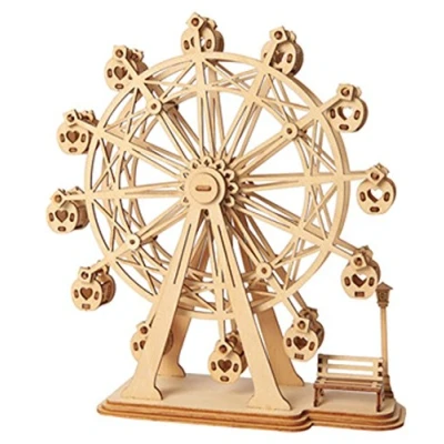 Afbeelding van Robotime Modelbouwpakket Ferriswheel 16,5 Cm Hout 120 delig