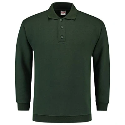 Afbeelding van Tricorp Polosweater Boord Flessengroen Maat 5XL