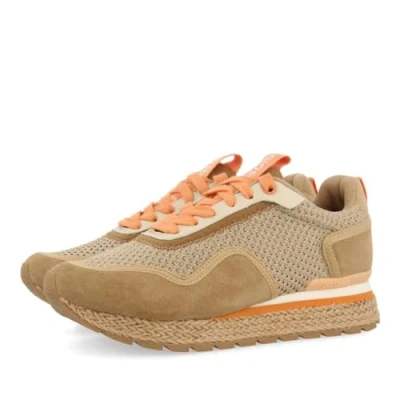 Afbeelding van Gioseppo Estilo MEDITERRÁNEO PARA Rukaj Sneakers laag, Dames, Maat: 36, Beig Textiel/ synthetisch