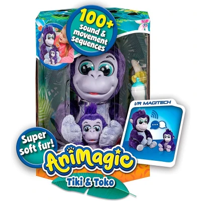 Afbeelding van Goliath Animagic Tiki and Toko Gorillas Interactieve Knuffels Inclusief geluiden en bewegingen