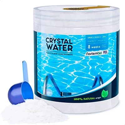 Afbeelding van Nortembio Geconcentreerd Natuurlijk Vlokmiddel, 8 Weken. Troebelheidsverwijderaar voor Zwembaden en Spa&#039;s. Verduidelijkende Actie Transparante Wateren. Veilig Biologisch Product.