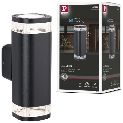 Afbeelding van PAULMANN 94719 Buitenlamp (wand) GU10 Antraciet