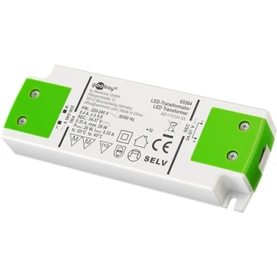 Afbeelding van Transformator 34 volt Goobay (20W, Niet dimbaar)