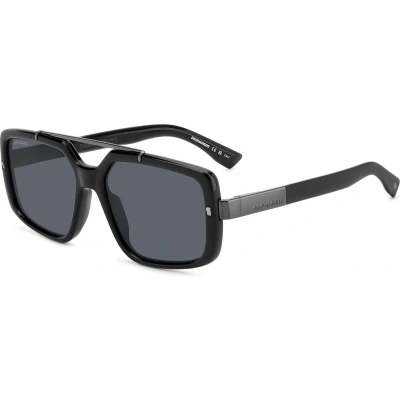 Afbeelding van Dsquared2 Zonnebril, Heren, Maat: 57, Black