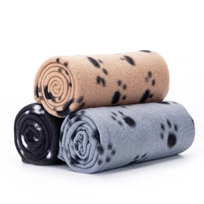 Afbeelding van Nobleza 3 Stuks Hond Kat Deken Afwasbaar Zacht Duurzaam, Zachte Fleece voor Honden, Katten, Konijnen en Andere Huisdieren, 160 * 100 cm