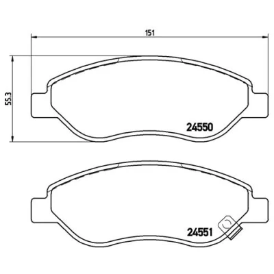 Afbeelding van Brembo Remblokset P 59 053