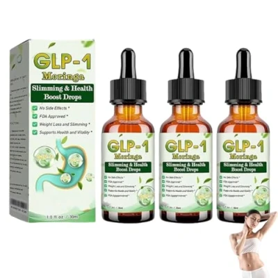 Afbeelding van GLP 1 Health Boost Druppels, Moringa &amp; Bevordert De Spijsvertering in Darmen (3 stuks)