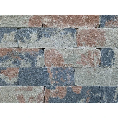 Afbeelding van Kijlstra Splitrock 2.0 32x13x11 Cm Tricolore Getrommeld De stapelblokken zijn bouwelementen voor muurtjes, plantenbakken