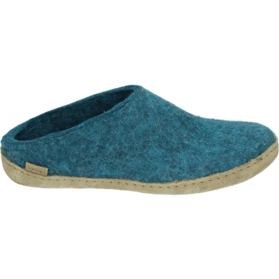 Afbeelding van Glerups Pantoffels, Dames, Maat: 46, Petrol Wol