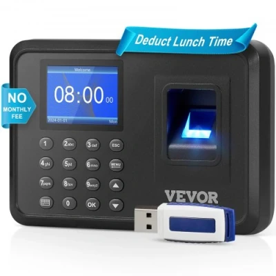 Afbeelding van VEVOR vingerafdruk tijdregistratie prikklok biometrische