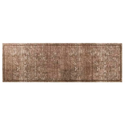 Afbeelding van Leen Bakker Keukenloper Velvet 50x150cm Tapijtlopers Beige Polyamide
