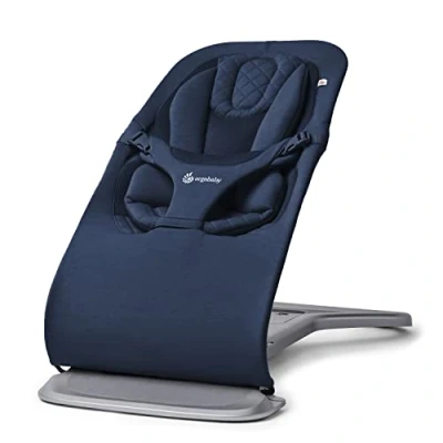 Afbeelding van Ergobaby Evolve Bouncer Wipstoeltje Midnight Blue